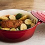 Casserole avec Couvercle Bidasoa Fierro Rouge 4,3 L 30 x 23 cm (2 Unités): Plus de 300.000 produits de grandes marques en vente 