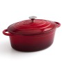 Casserole avec Couvercle Bidasoa Fierro Rouge 4,3 L 30 x 23 cm (2 Unités): Plus de 300.000 produits de grandes marques en vente 