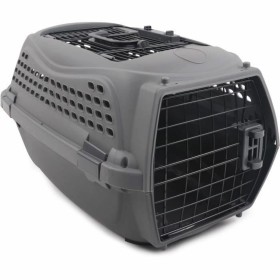 Cage de Transport MPETS ECO GIRO M Gris Gris foncé Plastique Chat: Plus de 300.000 produits de grandes marques en vente directe 
