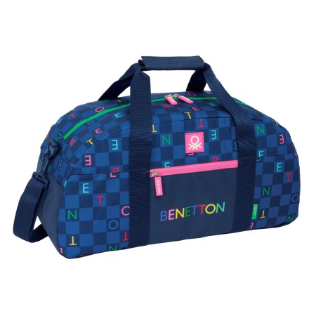 Sac de sport Benetton Damero Blue marine 50 x 26 x 20 cm: Plus de 300.000 produits de grandes marques en vente directe à prix us