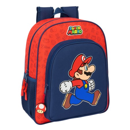 Cartable Super Mario Trick Rouge Bleu foncé 32 x 38 x 12 cm: Plus de 300.000 produits de grandes marques en vente directe à prix