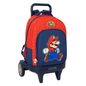 Cartable Super Mario Trick Rouge Bleu foncé 33 x 45 x 22 cm: Plus de 300.000 produits de grandes marques en vente directe à prix