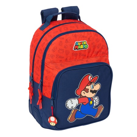 Cartable Super Mario Trick Rouge Bleu foncé 32 x 42 x 15 cm: Plus de 300.000 produits de grandes marques en vente directe à prix