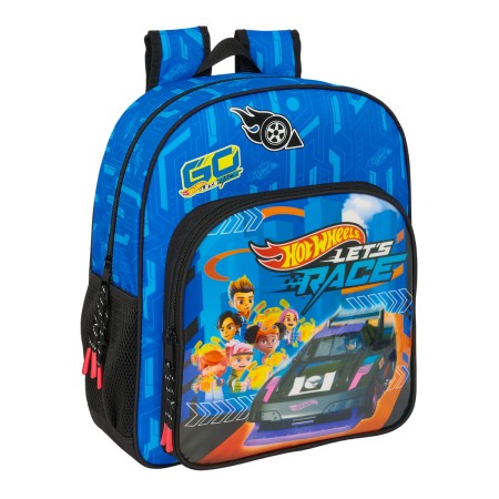 Cartable Hot Wheels Let's race Bleu Noir 32 x 38 x 12 cm: Plus de 300.000 produits de grandes marques en vente directe à prix us