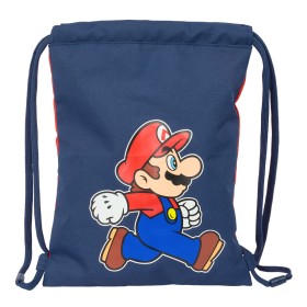Sac à dos serré par des ficelles Super Mario Trick Rouge Bleu foncé 26 x 34 x 1 cm: Plus de 300.000 produits de grandes marques 