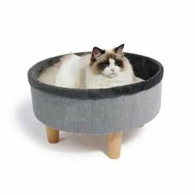 Lit pour chat MPETS ROUND Gris 47 x 47 x 26 cm: Plus de 300.000 produits de grandes marques en vente directe à prix usine sur ca
