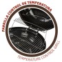 Roues de barbecue au charbon de bois Aktive Aluminium Métal émaillé Textilène 57 x 86 x 57 cm Noir: Plus de 300.000 produits de 
