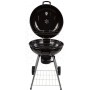 Roues de barbecue au charbon de bois Aktive Aluminium Métal émaillé Textilène 57 x 86 x 57 cm Noir: Plus de 300.000 produits de 