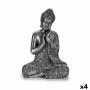 Figurine Décorative Buda Assis Argenté 22 x 33 x 18 cm (4 Unités): Plus de 300.000 produits de grandes marques en vente directe 