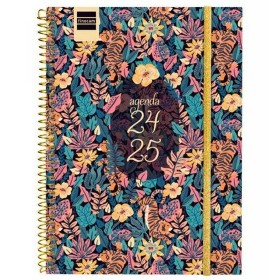Agenda Finocam TIGER Multicouleur quarto 15,5 x 21,2 cm 2024-2025 Floral: Plus de 300.000 produits de grandes marques en vente d
