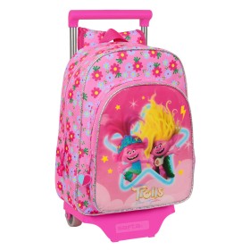 Cartable à roulettes Trolls Rose 26 x 34 x 11 cm: Plus de 300.000 produits de grandes marques en vente directe à prix usine sur 