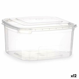 Boîte à repas rectangulaire avec couvercle Leknes BS1000ROI Transparent polypropylène 1 L 14,1 x 8 x 15,5 cm (12 Unités): Plus d