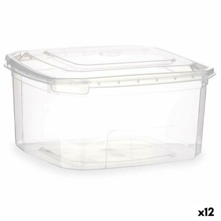 Boîte à repas rectangulaire avec couvercle Leknes BS1000ROI Transparent polypropylène 1 L 14,1 x 8 x 15,5 cm (12 Unités): Plus d