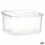 Boîte à repas rectangulaire avec couvercle Leknes BS1000ROI Transparent polypropylène 1 L 14,1 x 8 x 15,5 cm (12 Unités): Plus d