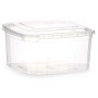 Boîte à repas rectangulaire avec couvercle Leknes BS1000ROI Transparent polypropylène 1 L 14,1 x 8 x 15,5 cm (12 Unités): Plus d