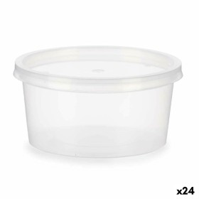 Panier-repas rond avec couvercle Leknes UT005NC01 Transparent polypropylène 500 ml 12,5 x 6,2 x 12,5 cm (24 Unités): Plus de 300