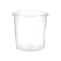 Panier-repas rond avec couvercle Leknes UT010NC01 Transparent polypropylène 1 L 12,5 x 12,5 x 12,5 cm (12 Unités): Plus de 300.0