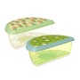 Boîte à lunch Leknes TP581-2 Plastique Ananas Kiwi 23 x 8 x 13 cm Fruits (24 Unités): Plus de 300.000 produits de grandes marque