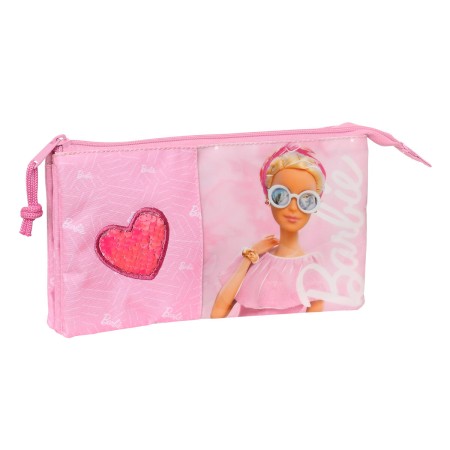 Trousse Fourre-Tout Triple Barbie Girl Rose 22 x 12 x 3 cm: Plus de 300.000 produits de grandes marques en vente directe à prix 
