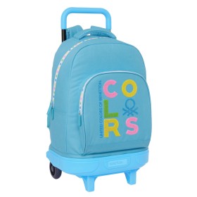 Cartable Benetton Spring Bleu ciel 33 x 45 x 22 cm: Plus de 300.000 produits de grandes marques en vente directe à prix usine su