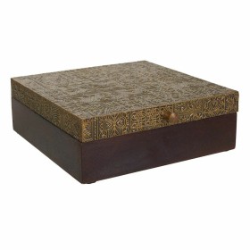 Boîte à bijoux Alexandra House Living Brun foncé Laiton Bois de manguier Bois MDF 20 x 7 x 20 cm: Plus de 300.000 produits de gr