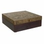 Boîte à bijoux Alexandra House Living Brun foncé Laiton Bois de manguier Bois MDF 20 x 7 x 20 cm: Plus de 300.000 produits de gr