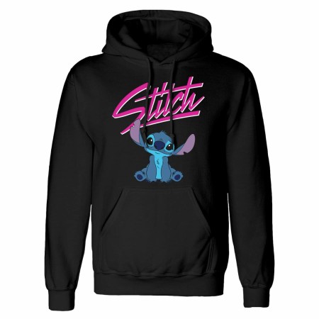 Sweat à capuche unisex Stitch Script Noir: Plus de 300.000 produits de grandes marques en vente directe à prix usine sur cadeauf