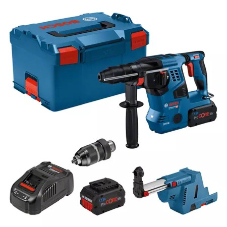 Marteau perforateur BOSCH GBH18V-28CF 2X8AH + GDE18V-16: Plus de 300.000 produits de grandes marques en vente directe à prix usi
