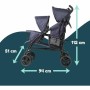 Poussette pour bébé Bambisol Double Cane Blue marine: Plus de 300.000 produits de grandes marques en vente directe à prix usine 