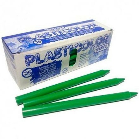 Crayons gras de couleur Jovi Plasticolor Vert clair (25 Unités): Plus de 300.000 produits de grandes marques en vente directe à 