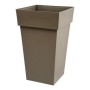 Pot EDA Tuscan Taupe Carré polypropylène (39 x 39 x 65 cm): Plus de 300.000 produits de grandes marques en vente directe à prix 