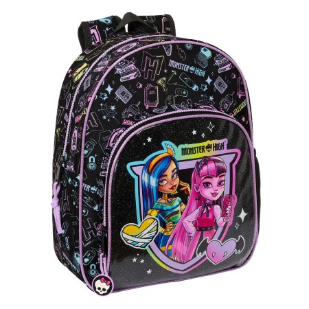 Sac à dos enfant Monster High Noir 28 x 34 x 10 cm: Plus de 300.000 produits de grandes marques en vente directe à prix usine su