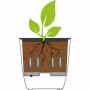 Pot EDA 43,5 x 43,5 x 44,5 cm Noir Plastique Carré Moderne: Plus de 300.000 produits de grandes marques en vente directe à prix 