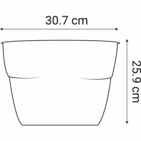 Pot EDA 77,3 x 30,7 x 25,9 cm Anthracite Gris foncé Plastique Ovale Moderne: Plus de 300.000 produits de grandes marques en vent