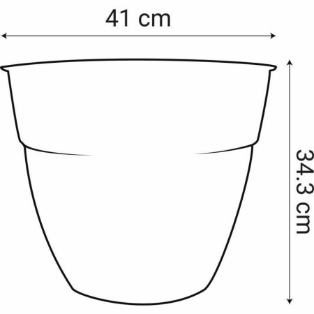Pot EDA Ø 41 cm Gris foncé Plastique Rond Moderne: Plus de 300.000 produits de grandes marques en vente directe à prix usine sur