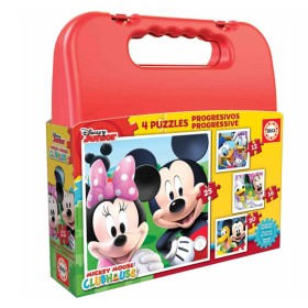 Set de 4 Puzzles Disney Mickey Mouse Progressive Educa 4 Pièces 40 Pièces (12-16-20-25 pcs): Plus de 300.000 produits de grandes