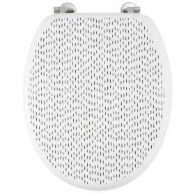 Abattant WC Gelco Blanc/Noir Bois MDF: Plus de 300.000 produits de grandes marques en vente directe à prix usine sur cadeaufou.c