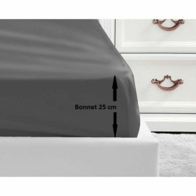 Drap housse Lovely Home Gris Gris foncé Lit double 140 x 190 cm: Plus de 300.000 produits de grandes marques en vente directe à 