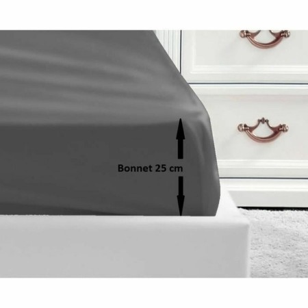 Drap housse Lovely Home Gris Gris foncé Lit double 140 x 190 cm: Plus de 300.000 produits de grandes marques en vente directe à 