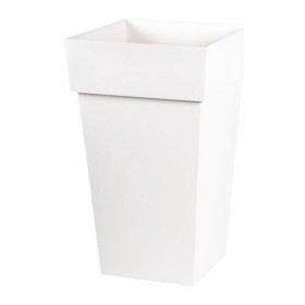 Pot EDA Tuscan Carré Blanc polypropylène (39 x 39 x 65 cm): Plus de 300.000 produits de grandes marques en vente directe à prix 