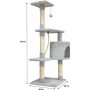 Grattoir pour Chats Paloma tree Gris Tissu Peluche Bois Sisal (1 Unité): Plus de 300.000 produits de grandes marques en vente di