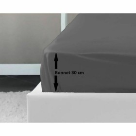 Drap housse Lovely Home Gris Gris foncé Lit double 160 x 200 cm: Plus de 300.000 produits de grandes marques en vente directe à 