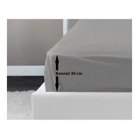Drap housse Lovely Home Gris Gris clair Lit double 140 x 190 cm: Plus de 300.000 produits de grandes marques en vente directe à 