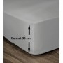 Drap housse Lovely Home Gris Gris clair Lit double 160 x 200 cm: Plus de 300.000 produits de grandes marques en vente directe à 