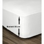 Drap housse Lovely Home Blanc Lit double 160 x 200 cm 100 % coton: Plus de 300.000 produits de grandes marques en vente directe 