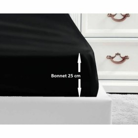 Drap housse Lovely Home Noir Lit simple 90 x 190: Plus de 300.000 produits de grandes marques en vente directe à prix usine sur 