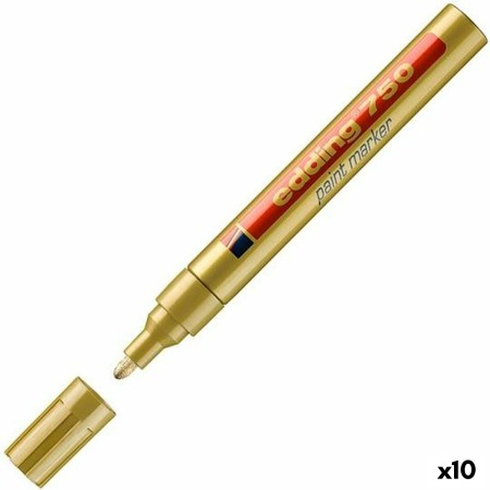 Marqueur permanent Edding 750 Doré 10 Unités 2-4 mm (10 Unités): Plus de 300.000 produits de grandes marques en vente directe à 
