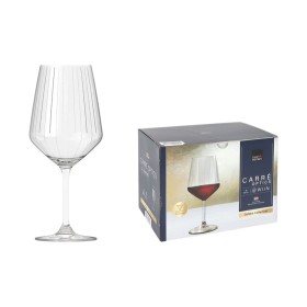 Set de verres à vin Inde Carre optics ø 9,8 x 22,2 cm 650 ml 6 Pièces: Plus de 300.000 produits de grandes marques en vente dire