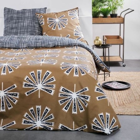 Parure de couette TODAY Marron 220 x 240 cm 3 Pièces: Plus de 300.000 produits de grandes marques en vente directe à prix usine 