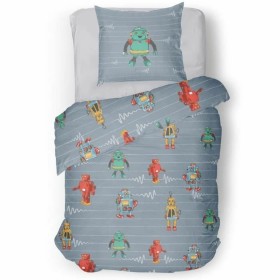 Parure de couette Roupillon robot Gris foncé 140 x 200 cm 2 Pièces: Plus de 300.000 produits de grandes marques en vente directe